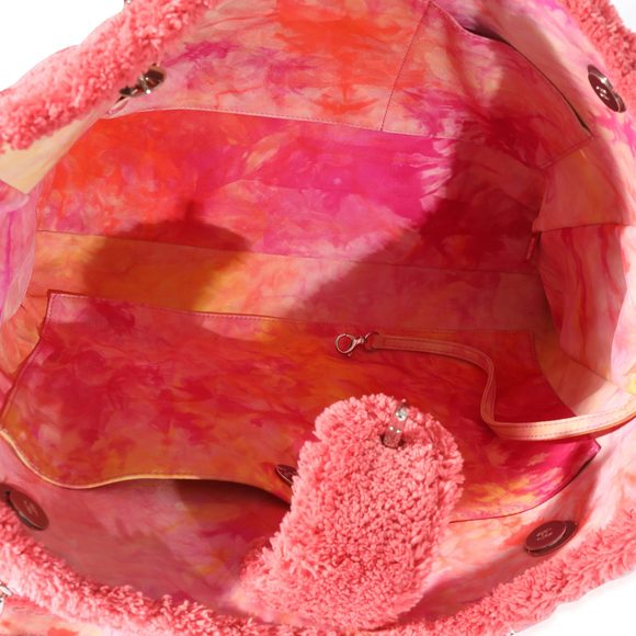 Chanel Pink Quilted Mixed Fibers Large Shopping Tote - Picture 5 of 6